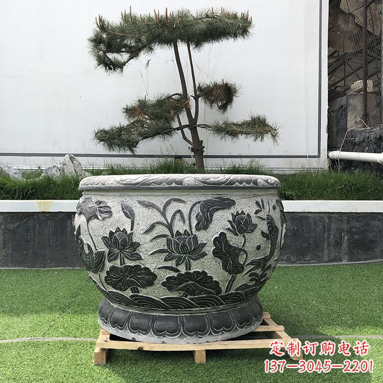益阳园林石雕水缸