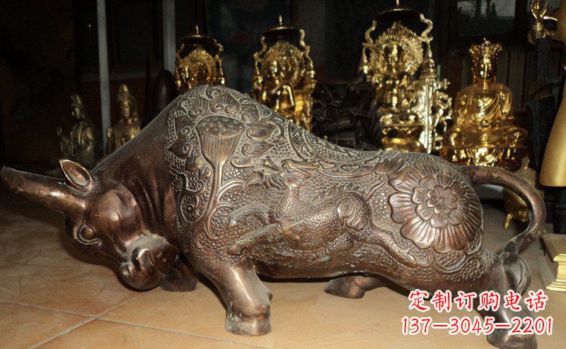 益阳园林拓荒牛景观铜雕