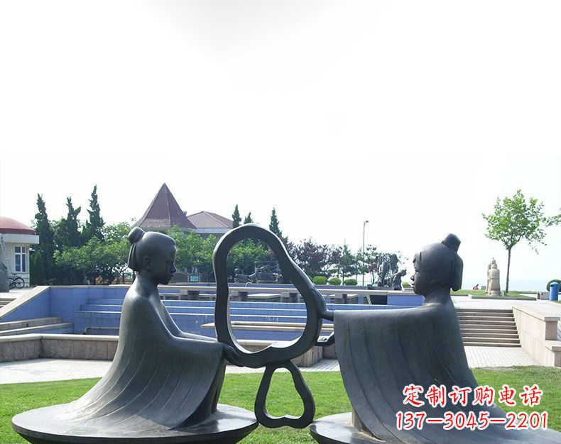 益阳园林铸铜孔融让梨雕塑