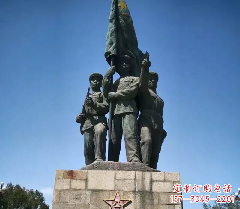益阳战士革命广场铜雕