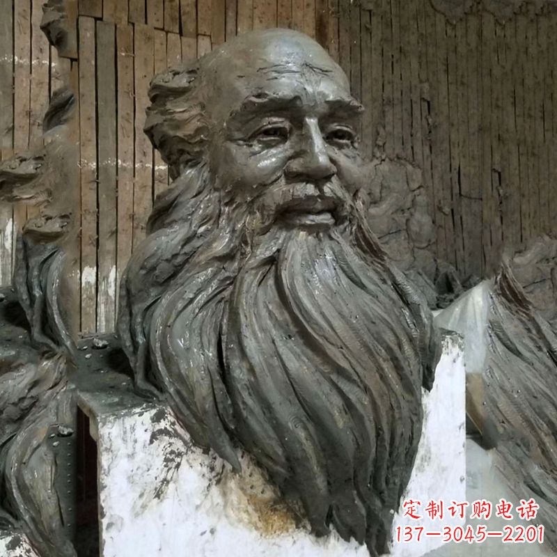 益阳张大千头像雕塑泥稿