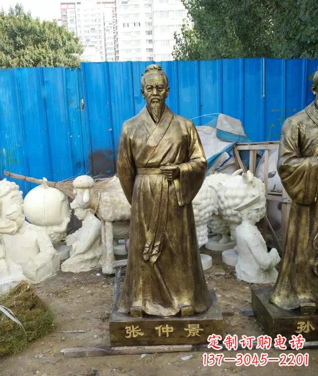 益阳张仲景古代医学名人铜雕