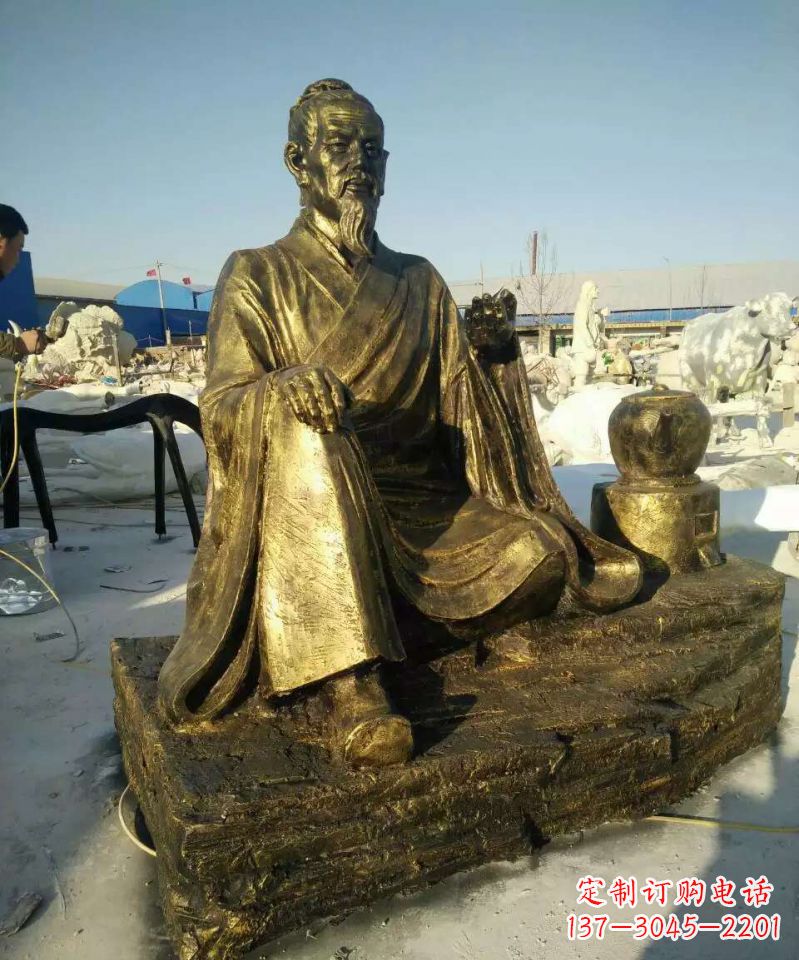 益阳张仲景人物铜雕