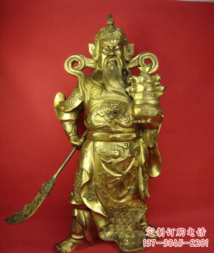 益阳招财关公铜雕