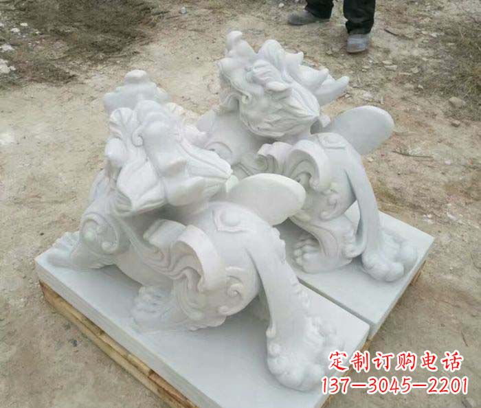 益阳招财进宝立式貔貅门口石雕