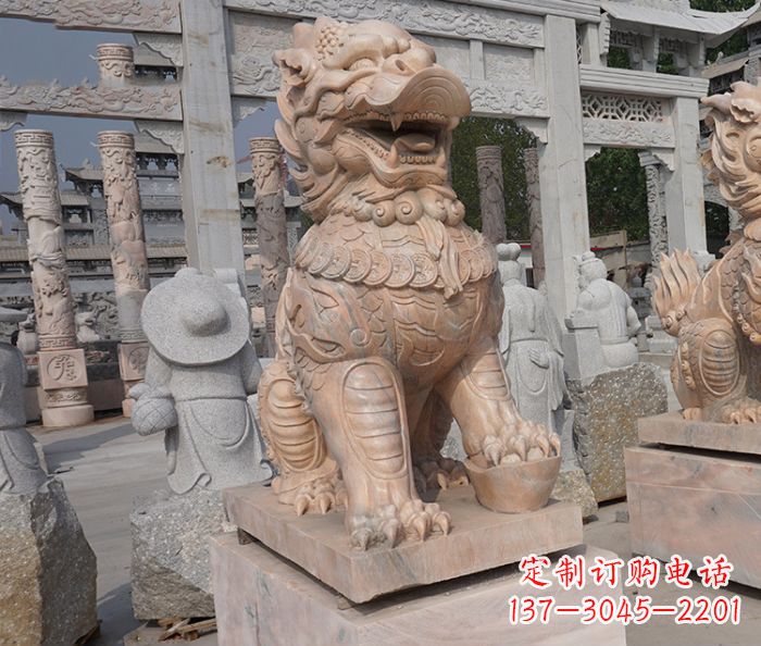 益阳招财瑞兽麒麟石雕 (3)