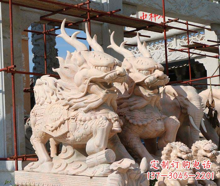 益阳招财瑞兽麒麟石雕