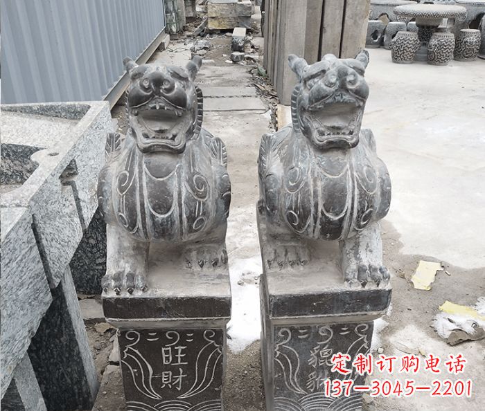 益阳招财神兽貔貅石雕 (2)