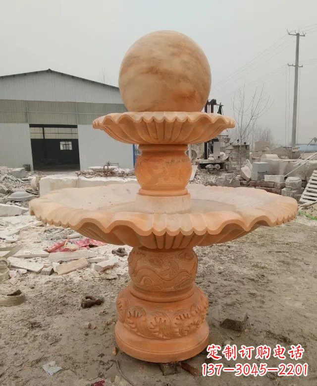 益阳招财双层风水球石雕