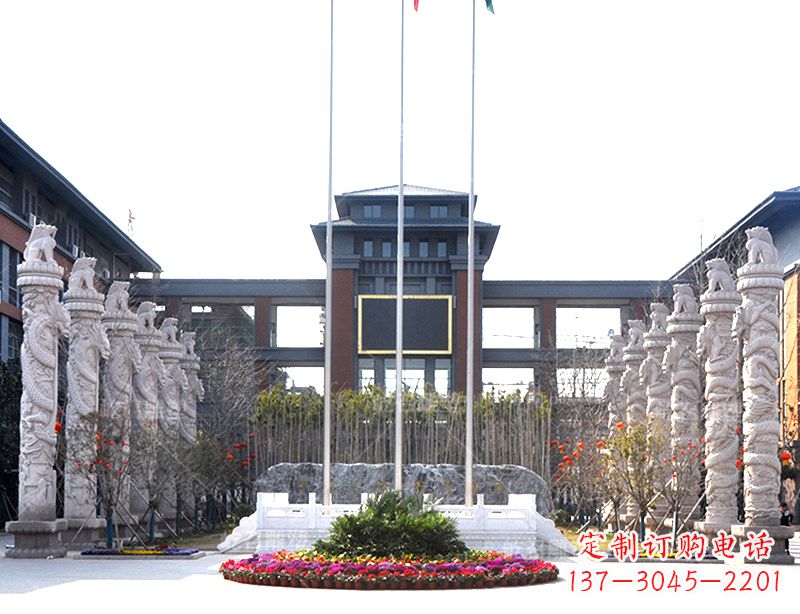益阳中国华表雕塑-校园园林广场景观装饰雕塑