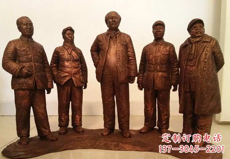 益阳中国近代伟人系列铜雕像