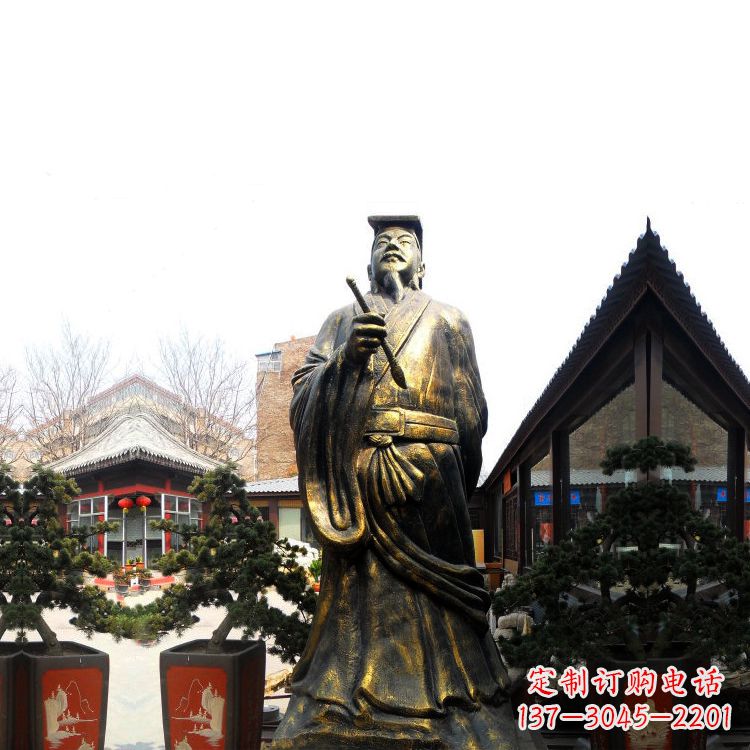 益阳中国历史文化名人书圣王羲之雕塑
