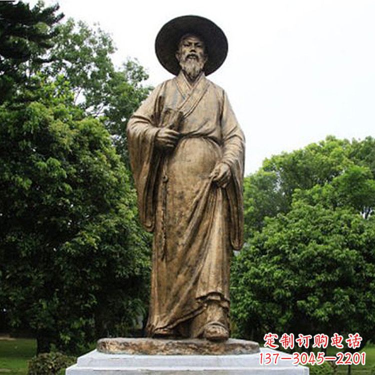 益阳中国历史文化名人北宋文学家苏轼苏东坡铜雕像