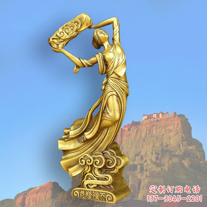 益阳中国上古传说“女娲补天”铸铜雕塑