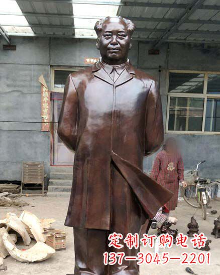 益阳中国伟人毛泽东铜像