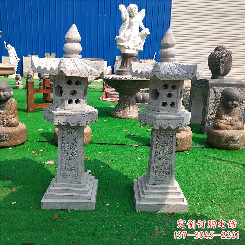 益阳中式大理石灯笼