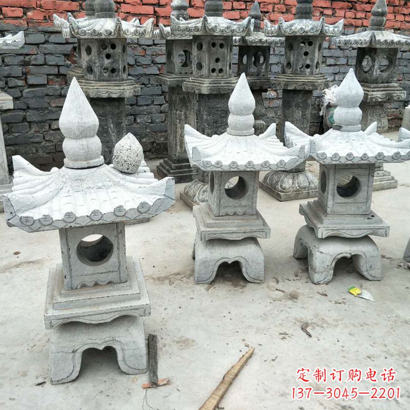 益阳中式庭院石雕灯笼