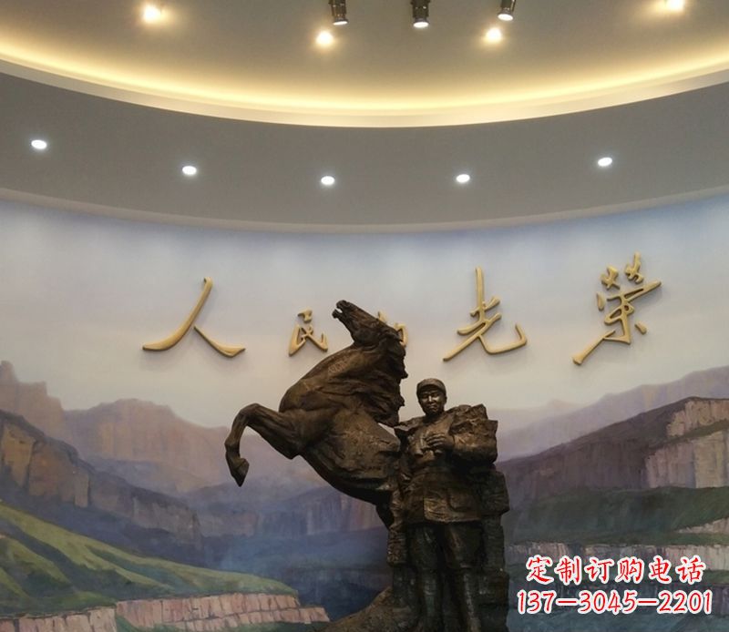 益阳朱德人物景观铜雕