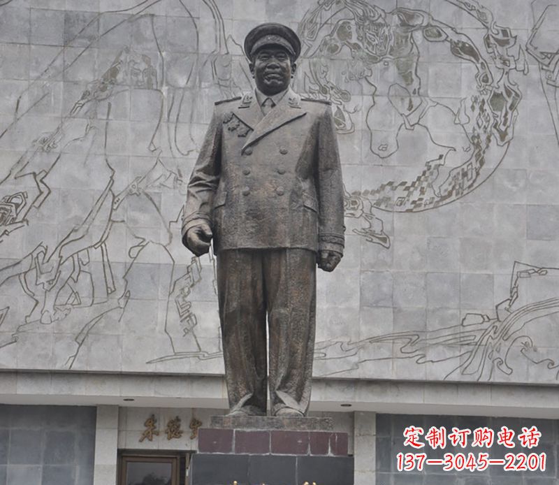益阳朱德人物铜雕