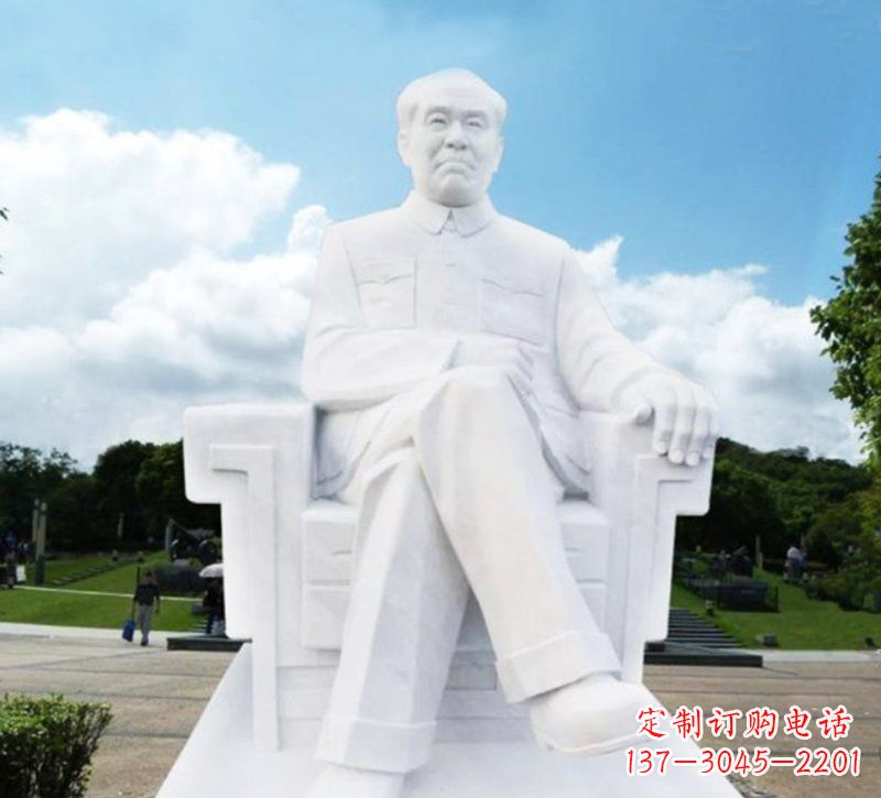 益阳朱德坐式伟人石雕