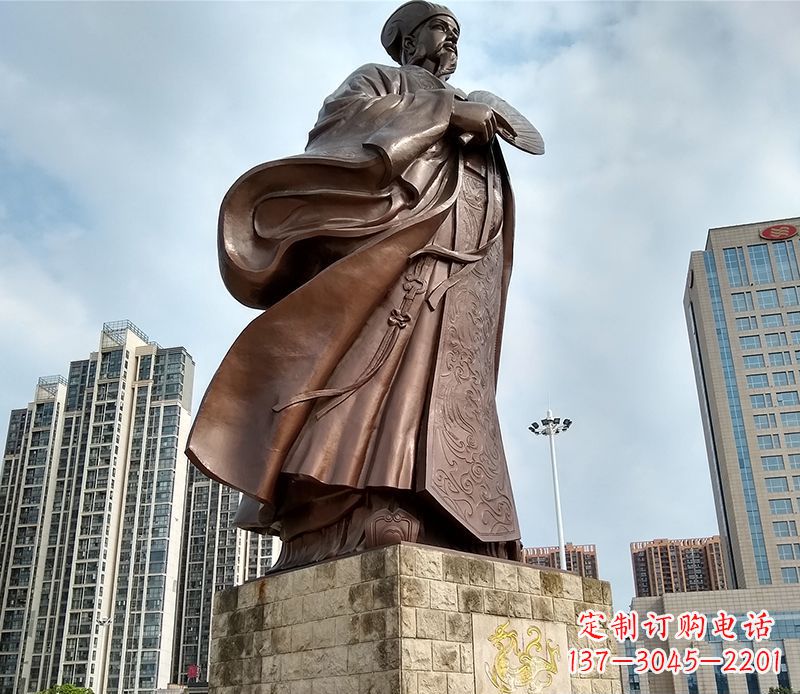 益阳诸葛亮人物铜雕