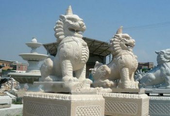 益阳獬豸 石雕 独角兽-法院大门神兽雕塑