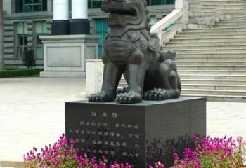 益阳獬豸铜雕塑-法院门前神兽动物雕塑摆件