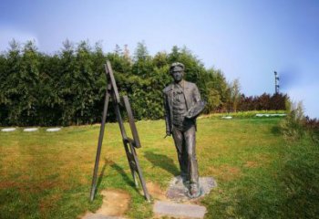 益阳徐悲鸿城市雕塑公园铜雕像