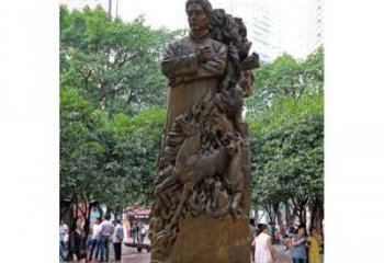 益阳徐悲鸿铜雕
