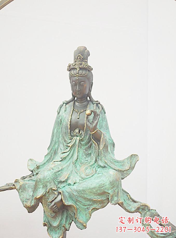 益阳铸铜观自在观音雕像
