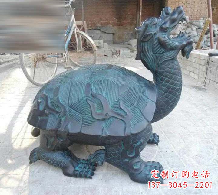 益阳铸铜龙龟雕塑222