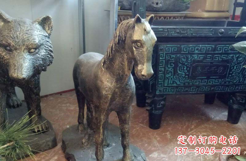 益阳铸铜马雕塑222