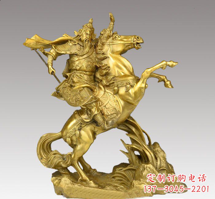 益阳铸铜骑马关公