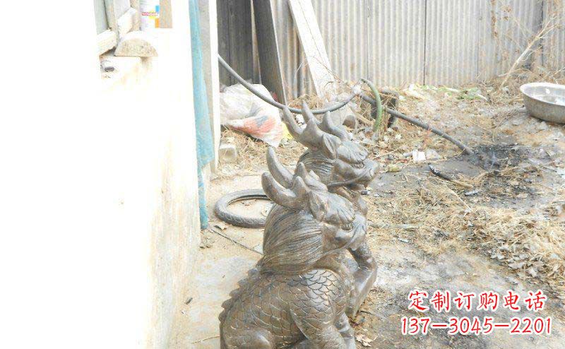 益阳铸铜麒麟古代神兽铜雕