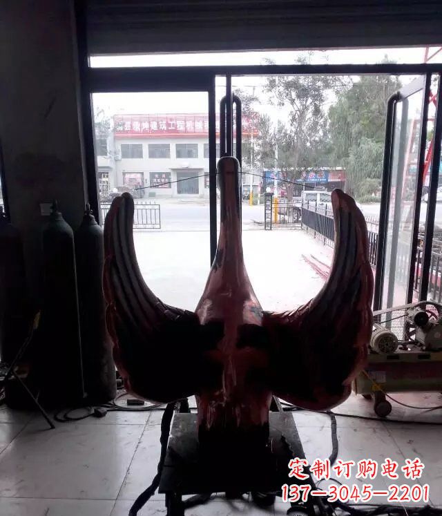 益阳铸铜天鹅公园动物铜雕 (2)