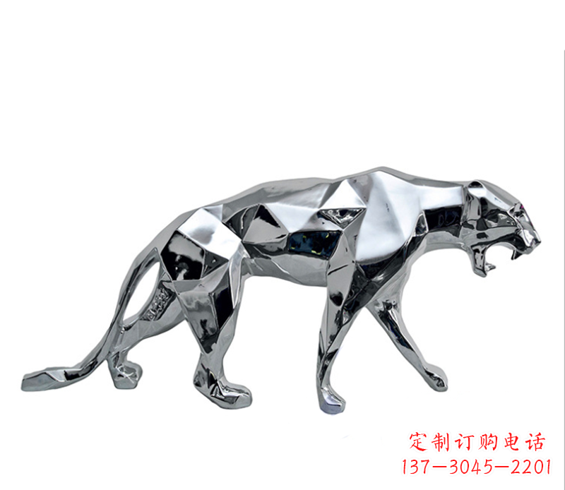 益阳豹子雕塑不锈钢