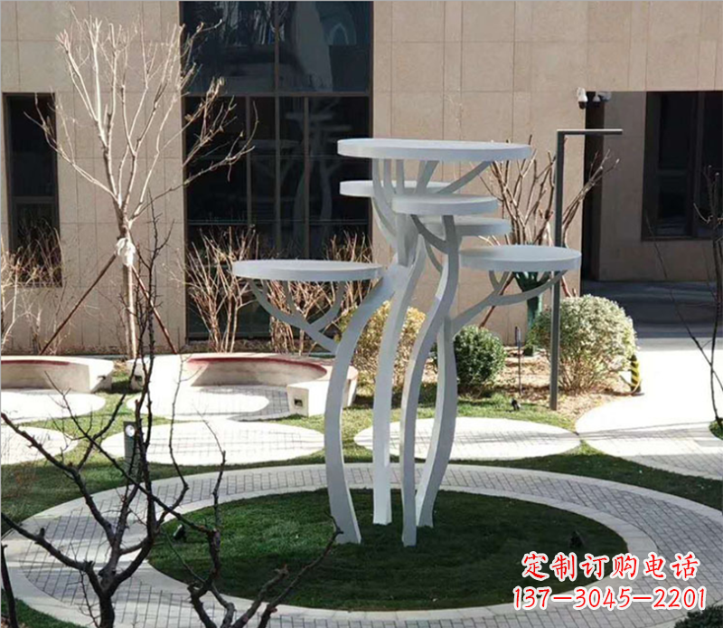 益阳不锈钢蘑菇景观雕塑