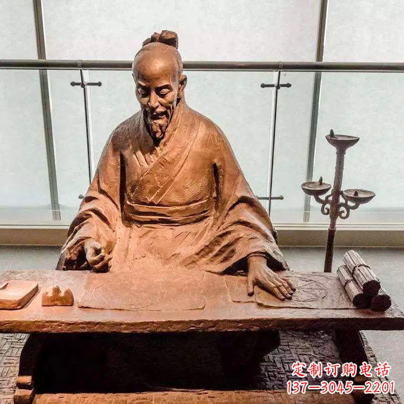 益阳祖冲之圆周率情景小品雕塑-中国古代数学家著名历史人物