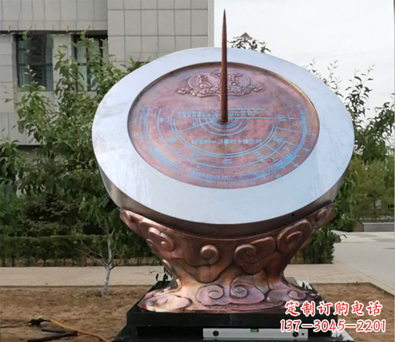 益阳日晷雕塑不锈钢